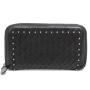 Pre-owned Leather wallets Bottega Veneta Vintage , Black , Dames