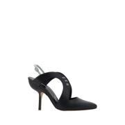 Leren Jijara Pumps, Stiletto Hak Manolo Blahnik , Black , Dames