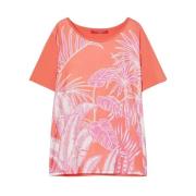 Kleurrijk Tweedelig T-Shirt UBI Marina Rinaldi , Orange , Dames