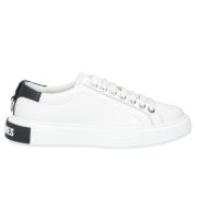 Witte Leren Lage Sneakers Les Hommes , White , Heren