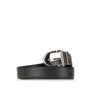 Pre-owned Leather belts Louis Vuitton Vintage , Black , Dames