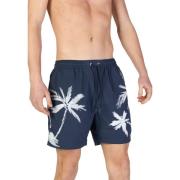 Blauwe Zwemshorts met Kant Sluiting Hugo Boss , Blue , Heren