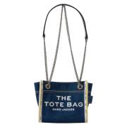 Denim Chain Crossbody Tote Bag Marc Jacobs , Blue , Dames