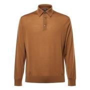 Lichtgewicht wol poloshirt Kameelbruin Ermenegildo Zegna , Brown , Her...