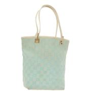 Pre-owned Canvas totes Gucci Vintage , Blue , Dames