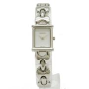 Pre-owned Stainless Steel watches Gucci Vintage , White , Dames