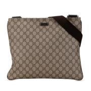 Pre-owned Fabric crossbody-bags Gucci Vintage , Beige , Dames