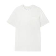 Witte Katoenen Crew Neck T-shirt Jil Sander , White , Heren