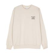 Taupe Grijs Crew Neck Sweater Drole de Monsieur , Beige , Heren