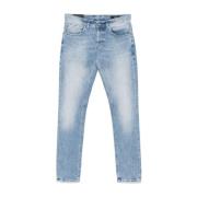 Blauwe Jeans Knoopsluiting Klassieke Zakken Dondup , Blue , Heren