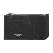 Zwarte Fragments Cardholder Portemonnee Saint Laurent , Black , Heren