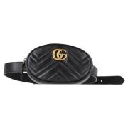 Pre-owned Leather crossbody-bags Gucci Vintage , Black , Dames