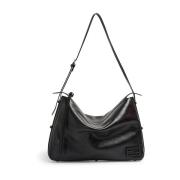 Zwarte Schoudertas Elegante Stijl Fendi , Black , Dames