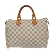 Pre-owned Canvas louis-vuitton-bags Louis Vuitton Vintage , White , Da...