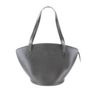 Pre-owned Leather louis-vuitton-bags Louis Vuitton Vintage , Gray , Da...