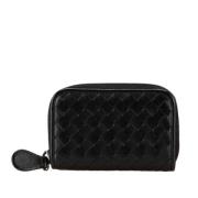 Pre-owned Leather wallets Bottega Veneta Vintage , Black , Dames