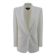 Moderne Witte Cady Blazer Jas Max Mara Studio , White , Dames