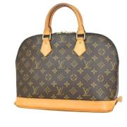 Pre-owned Canvas handbags Louis Vuitton Vintage , Brown , Dames