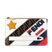 Pre-owned Leather clutches Fendi Vintage , Multicolor , Dames