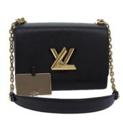 Pre-owned Leather shoulder-bags Louis Vuitton Vintage , Black , Dames