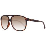 Bruine Aviator Zonnebril voor Mannen Guess , Brown , Heren