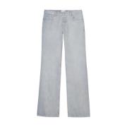 Vintage Grijs Wijde Pasvorm Denim Jeans Closed , Gray , Dames