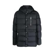 Afneembare capuchon jas Moncler , Black , Heren