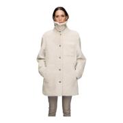 Yuki - Crème Shearling Jas VSP , Beige , Dames