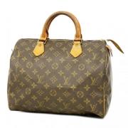 Pre-owned Canvas handbags Louis Vuitton Vintage , Brown , Dames