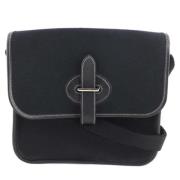 Pre-owned Canvas shoulder-bags Hermès Vintage , Black , Dames