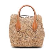 Beige Shopper Tas voor Vrouwen Ermanno Scervino , Beige , Dames