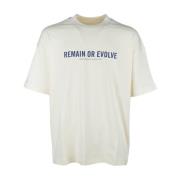 Casual Katoenen T-Shirt voor Mannen Emporio Armani , Beige , Heren