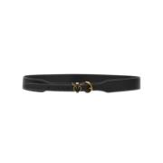 Leren Riem met Love Birds Pinko , Black , Dames