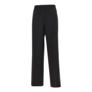 Zwarte Casual Viscose Broek Rechte Pijp Birgitte Herskind , Black , Da...