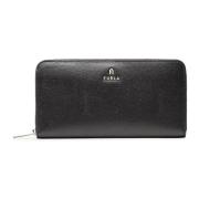 Zwarte portemonnee en kaarthouder - Camelia Furla , Black , Dames