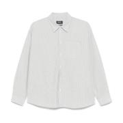 Gestreepte Boyfriend Shirt Wit A.p.c. , White , Dames