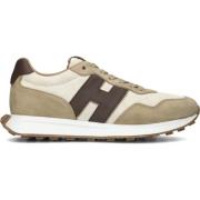 Heren Bruine Sneakers Allacciato Stijl Hogan , Brown , Heren