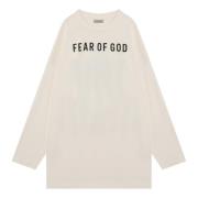 Lange Mouw Ronde Hals T-shirt Fear Of God , Beige , Heren