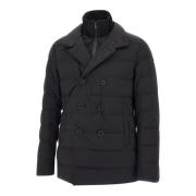 Zwarte Winterjas Duno , Black , Heren