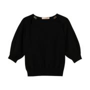 Zwart Sweater Set Twinset , Black , Dames