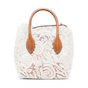 Witte Shopper Tas Ermanno Scervino , White , Dames