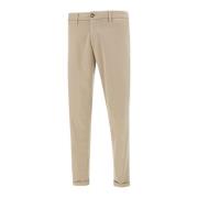 Beige Chinos Broek Zand Katoen Blend Re-Hash , Beige , Heren