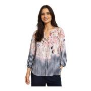 Multicolor Estra Shirt Blouse IN Front , Multicolor , Dames