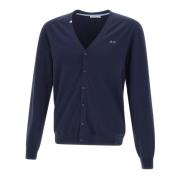 Heren Cardigan Sweater, Navy Blue Sun68 , Blue , Heren