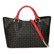 Rode Handtas - Stijlvol Model Pollini , Red , Dames