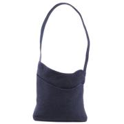 Pre-owned Canvas shoulder-bags Hermès Vintage , Blue , Dames