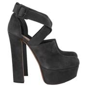 Pre-owned Suede heels Alaïa Pre-owned , Gray , Dames