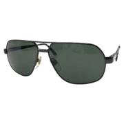 Pre-owned Metal sunglasses Bvlgari Vintage , Black , Heren