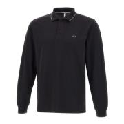 Gestreept Poloshirt Zwart Sun68 , Black , Heren