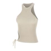 Room Halternek Jersey Top Andrea Adamo , White , Dames